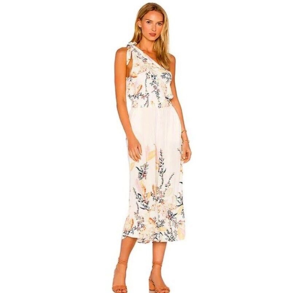Free People Island Time Women's Wide Leg Jumpsuit In Ivory